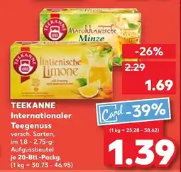 Kaufland Teekanne marokkanische minze Angebot