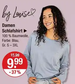 V Markt By louise damen schlafshirt Angebot