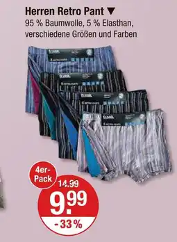V Markt Trank herren retro pant Angebot