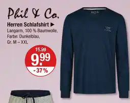 V Markt Phil & co. herren schlafshirt Angebot