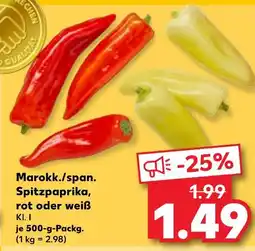 Kaufland Spitzpaprika, rot Angebot
