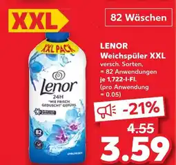Kaufland Lenor weichspüler xxl Angebot