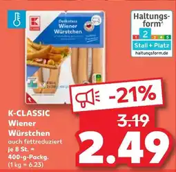 Kaufland K-classic wiener würstchen Angebot