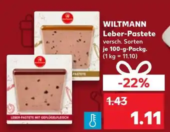 Kaufland Wiltmann leber-pastete Angebot