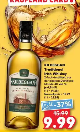Kaufland Kilbeggan traditional irish whiskey Angebot