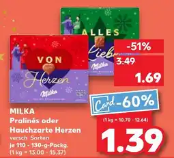 Kaufland Milka pralinés Angebot