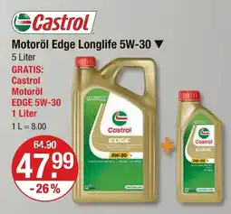 V Markt Castrol motoröl edge longlife 5w-30 Angebot