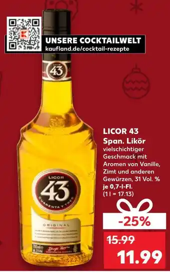 Kaufland Licor 43 span. likör Angebot