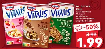 Kaufland Dr. oetker vitalis jogurt müsli mit erdbeere Angebot