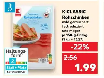 Kaufland K-classic rohschinken Angebot