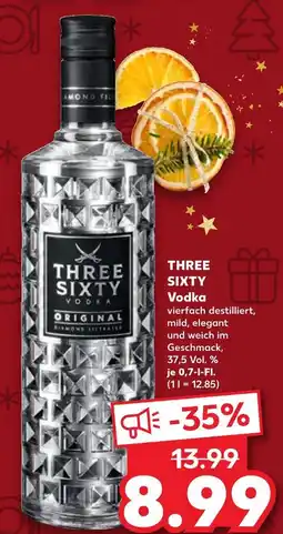 Kaufland Three sixty vodka Angebot