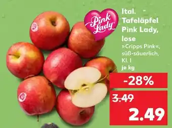 Kaufland Pink lady ital. tafeläpfel pink lady, lose Angebot