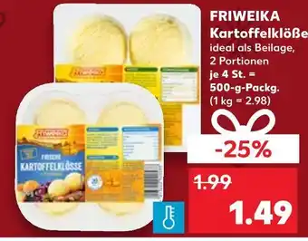 Kaufland Friweika kartoffelklöße Angebot