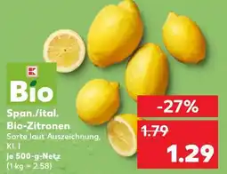 Kaufland Span./ital. bio-zitronen Angebot