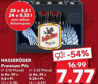 Kaufland Hasseröder premium pils Angebot