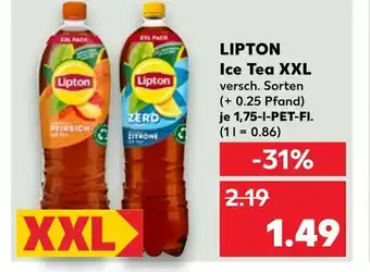 Kaufland Lipton ice tea xxl pfirsich Angebot
