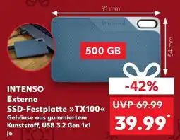 Kaufland Intenso externe ssd-festplatte tx100 Angebot