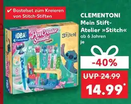 Kaufland Clementoni mein stift-atelier stitch Angebot