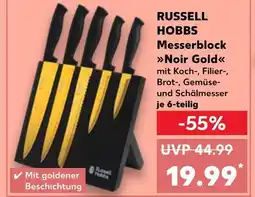 Kaufland Russell hobbs messerblock noir gold Angebot