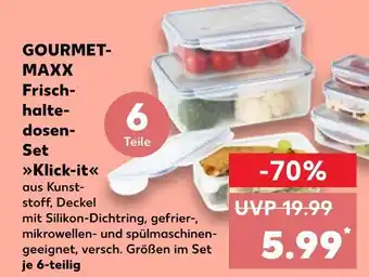 Kaufland Gourmet-maxx frischhaltedosen-set klick-it Angebot