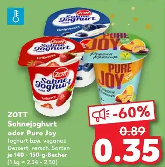 Kaufland Zott sahnejoghurt Angebot