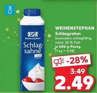 Kaufland Weihenstephan schlagrahm Angebot