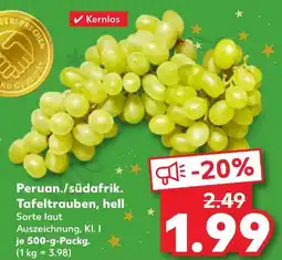 Kaufland Peruan./südafrik. tafeltrauben, hell Angebot