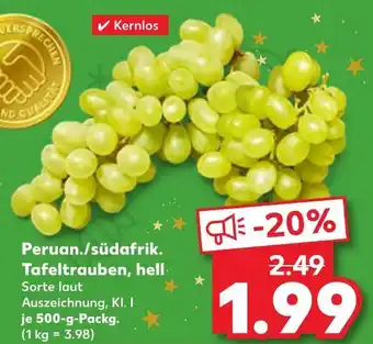 Kaufland Peruan./südafrik. tafeltrauben, hell Angebot
