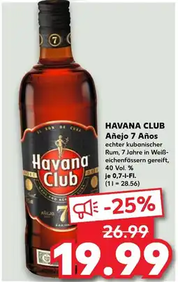 Kaufland Havana club añejo 7 años Angebot