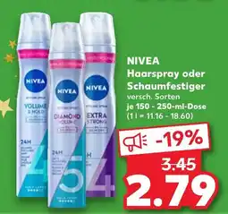 Kaufland Nivea haarspray volume & hold Angebot
