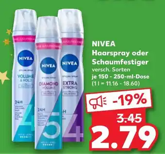 Kaufland Nivea haarspray volume & hold Angebot