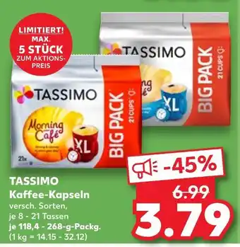Kaufland Tassimo morning café big pack Angebot