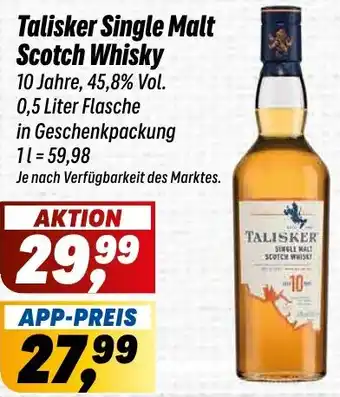 Simmel Talisker Single Malt Scotch Whisky Angebot