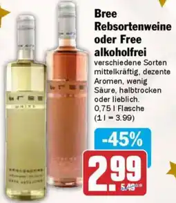 AEZ Bree Rebsortenweine oder Free alkoholfrei Angebot