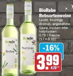 AEZ BioRebe Rebsortenweine Angebot
