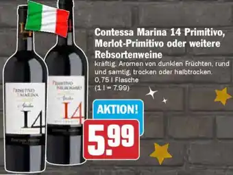 AEZ Contessa Marina 14 Primitivo, Merlot-Primitivo oder weitere Rebsortenweine Angebot