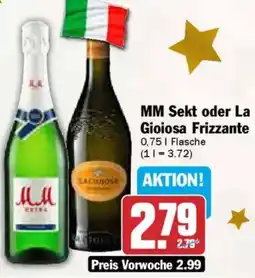AEZ MM Sekt oder La Gioiosa Frizzante Angebot