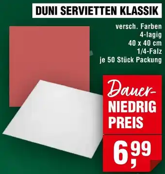 Handelshof Duni servietten klassik Angebot