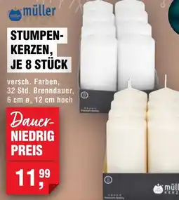 Handelshof müller Stumpen- kerzen, je 8 stück Angebot