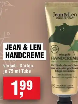 Handelshof Jean & len handcreme Angebot