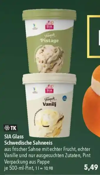 CITTI Markt SIA Glass Schwedische Sahneeis Angebot