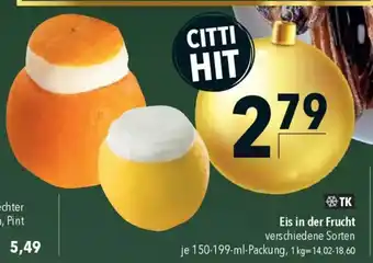 CITTI Markt Eis in der Frucht Angebot