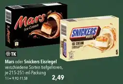 CITTI Markt Mars oder Snickers Eisriegel Angebot