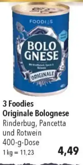 CITTI Markt 3 Foodies Originale Bolognese Angebot