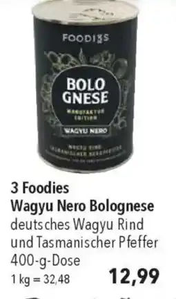 CITTI Markt 3 Foodies Wagyu Nero Bolognese Angebot