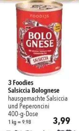 CITTI Markt 3 Foodies Salsiccia Bolognese Angebot