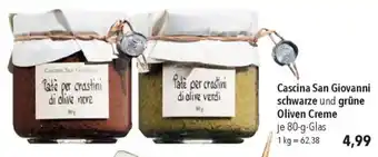 CITTI Markt Cascina San Giovanni schwarze und grüne Oliven Creme Angebot
