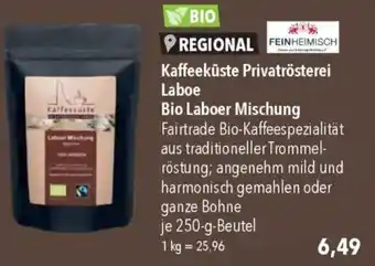 CITTI Markt Kaffeeküste Privatrösterei Laboe Bio Laboer Mischung Angebot
