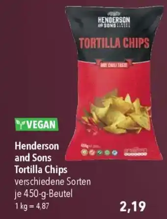 CITTI Markt Henderson and Sons Tortilla Chips Angebot