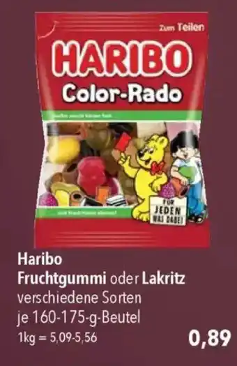 CITTI Markt Haribo Fruchtgummi oder Lakritz Angebot